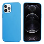 CaseUp Apple iPhone 12 Pro Max Kılıf Slim Liquid Silicone Mavi